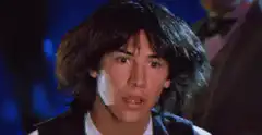 Keanu Reeves shocked face
