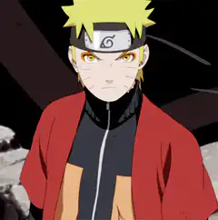 Naruto Uzumaki serious stare