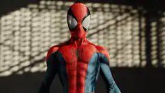 Spider-Man suit close-up