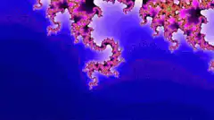 Colorful fractal zoom animation