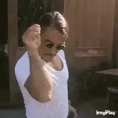 Johnny Depp sprinkling salt