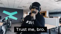 Man in beanie says trust me bro