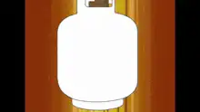 Walter White transforms into a gas canister