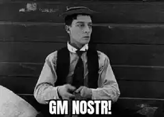 Buster Keaton GM Nostr
