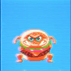 Pixel Burger Monster Kick