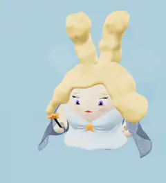 3d fairy character with bunny ears