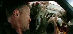 Rick Grimes offers beer to zombies