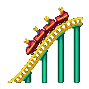 pixel art roller coaster loop