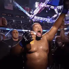 UFC fighter celebrates with beer