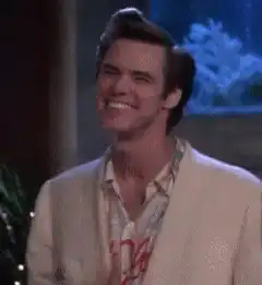Jim Carrey laughing and pointing