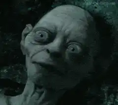 Gollum creepy smile
