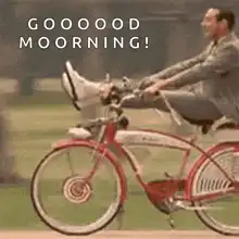 Man riding bike with megaphone