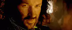 Boromir says no
