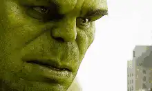 Hulk smirking and grinning