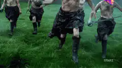 Game of Thrones men running with meme faces