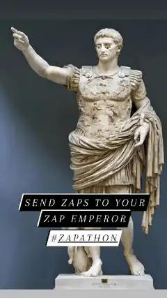 Zap Emperor Statue