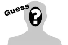 Guess Who silhouette with question marks
