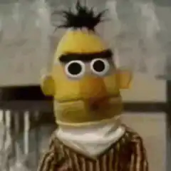 Bert zooming in on eyes