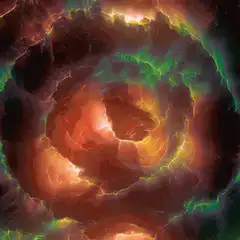 Colorful cosmic nebula swirl