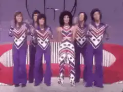 ABBA Dancing in Matching Outfits