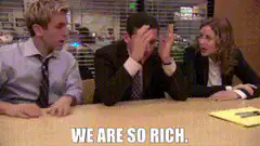 Michael Scott We Are So Rich