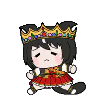 chibi princess sitting