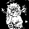 pixel art character exploding