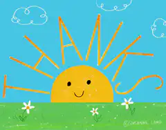 Smiling Sun Says Thanks