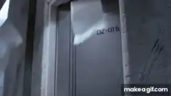 Man in suit blown by papers