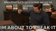 Ron Swanson about to break it