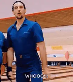 Bowling Man Shouting Whooo