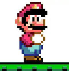 Mario pixel art jump