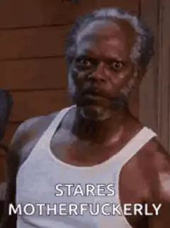 Samuel L. Jackson Stares Motherfuckerly