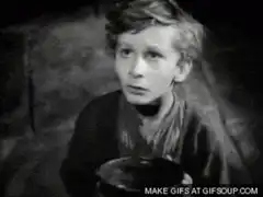 Oliver Twist asking for more