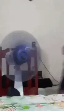 fan blowing on butt