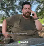 Man lifts shirt to show fake breasts on phone call