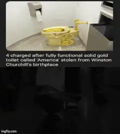 4 charged after fully functional solid gold toilet stolen