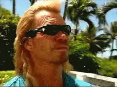 Dog the Bounty Hunter looking cool