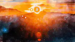 Bitcoin rises in the sky