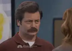 Ron Swanson skeptical look