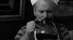 Bill Murray drinking from a carafe