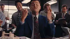 Jordan Belfort middle fingers