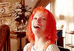 Lily Price laughing hysterically