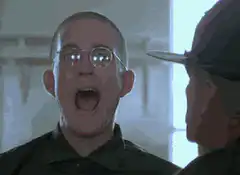 Full Metal Jacket drill instructor screaming
