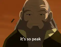 Uncle Iroh crying it's so peak