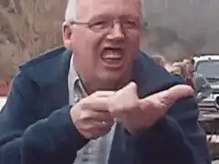 Man yelling and pointing