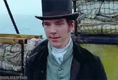 Benedict Cumberbatch tips his top hat