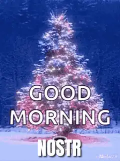 Good Morning Nostr Christmas Tree