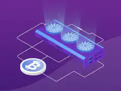 Bitcoin mining animation