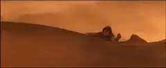 Luke Skywalker climbing sand dune
